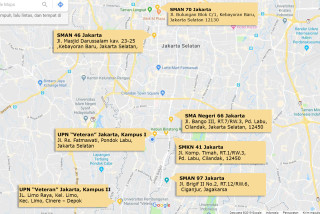 7 UPN "Veteran" Jakarta Central UTBK Exam Locations