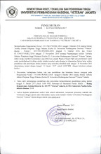 EXTENSION TO THREE OPEN SELECTION JPT PRATAMA (ECHELON II) UPN "VETERAN" JAKARTA