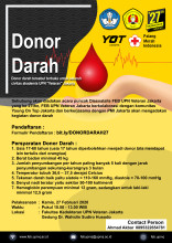 Open Blood Donation in the Context of the 27th Anniversary of FEB UPN Veterans Jakarta