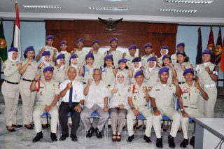 INAUGURATION AND HANDOVER OF THE POSITION OF COMMANDER OF THE UPNV JAKARTA STUDENT REGIMENTAL UNIT