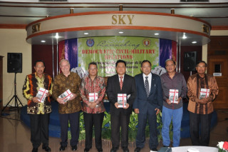 LAUNCHING AND REVIEW OF THE BOOK DEMOCRATIC CIVIL-MILITARY RELATIONS BY Dr. KOESNADI KARDI, M.Sc, RCDS