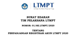 Perpanjangan Registrasi Akun LTMPT 2020