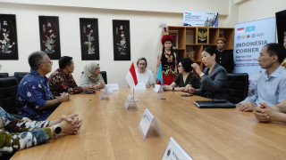 Pendirian Indonesian Corner di Kazakh Ablai Khan University Of International Relations And World Languages, Almaty, Kazakhstan