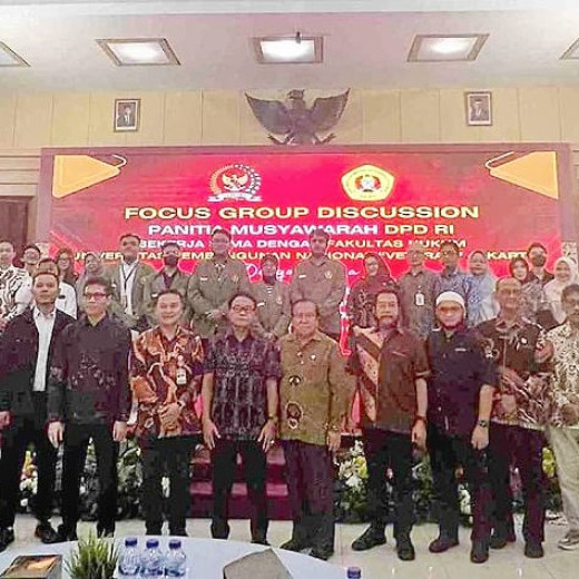 DPD RI Gelar FGD Seputar Pedoman Fungsi Pengawasan Di UPNVJ ...